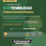 Cartel Concurso Nacional Sostenibilidad en FP
