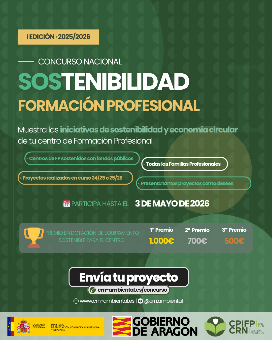 Cartel Concurso Nacional Sostenibilidad en FP